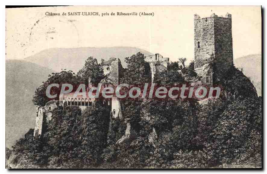 Château de SAINT-ULRICH, près de Ribeauvillé (Alsace) — CPAdeCollection
