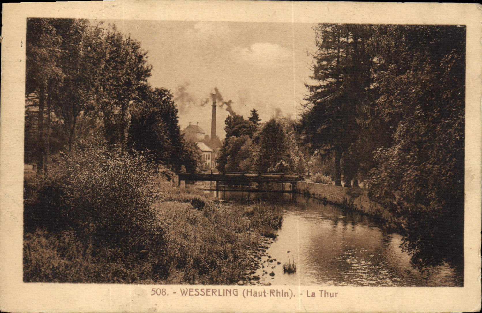 Wesserling (Haut-Rhin) — La Thur — éditeur Cartes 'Le Géographe', n° 508