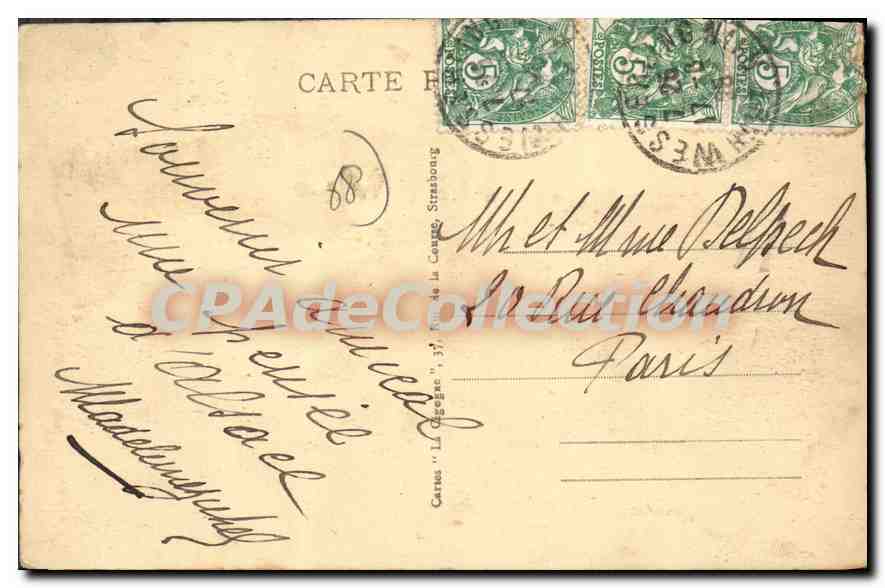 Wesserling (Haut-Rhin) — La Thur — éditeur Cartes 'Le Géographe', n° 508 — Reverso