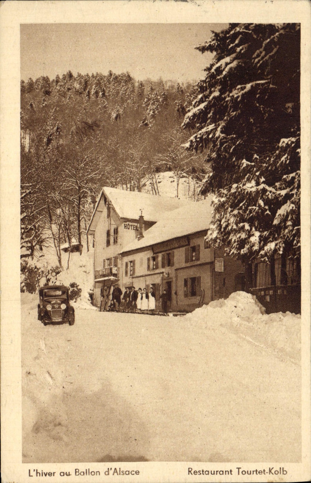 Winter am Ballon d'Alsace — Restaurant Tourtet-Kolb — Photo Drouin, Belfort