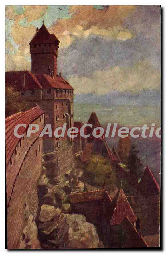 Haut-Kœnigsbourg — Ansicht des Schlosses auf den Höhen — Felix Lath, Straßburg