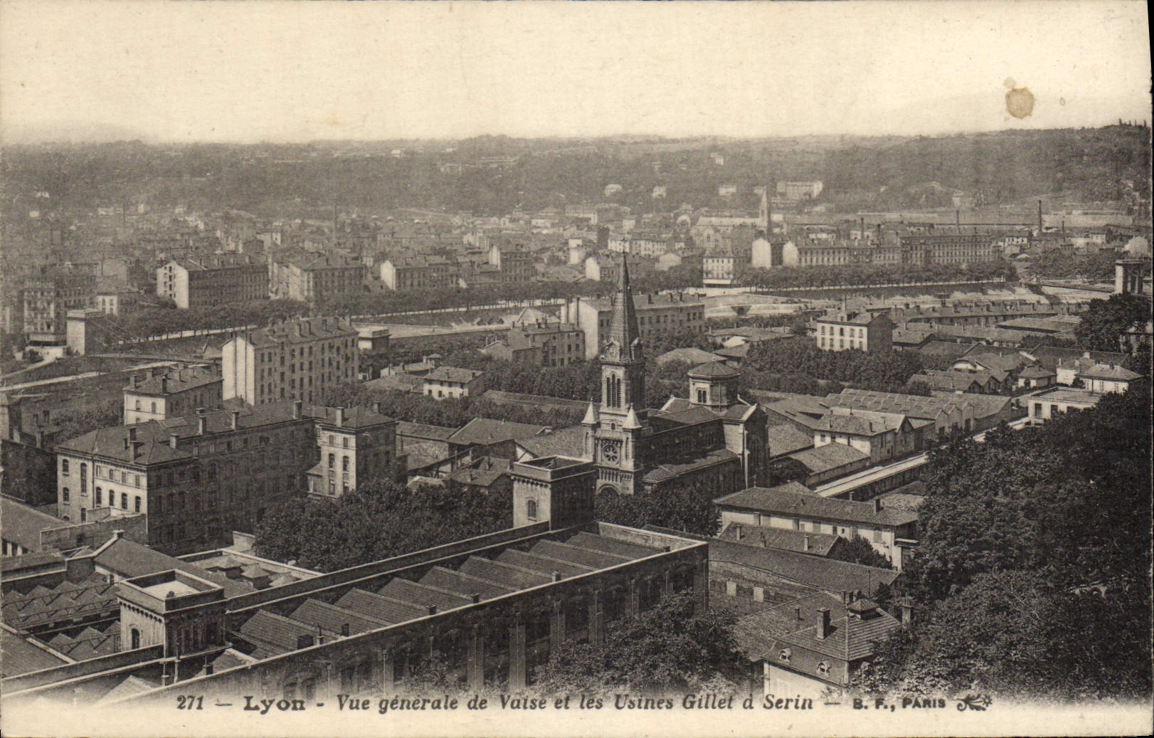 CPA Lyon Vue Generale De Vaise Et Les Usines Gillet à Serin