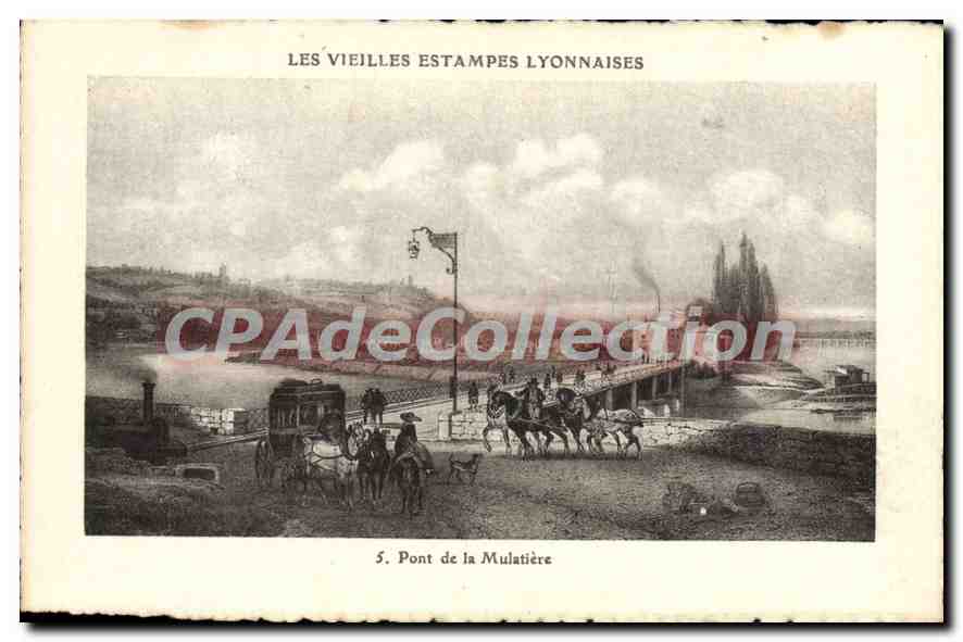 CPA Lyon Pont De La Mulatiere vieilles estampes