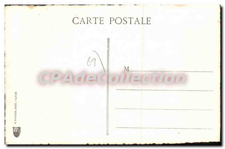 CPA Lyon Pont De La Mulatiere vieilles estampes — Verso