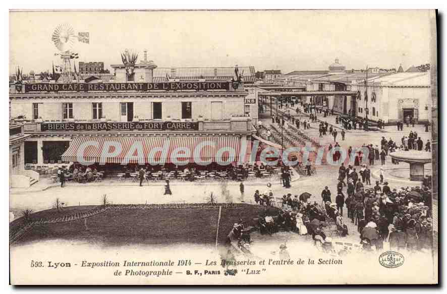CPA Lyon Exposition Internationale 1914 bieres de la brasserie section de photographie