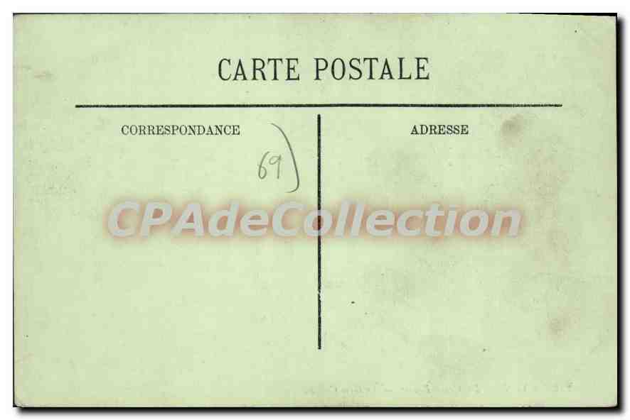 CPA Lyon La Croix Rousse Le Gros Caillou — Verso
