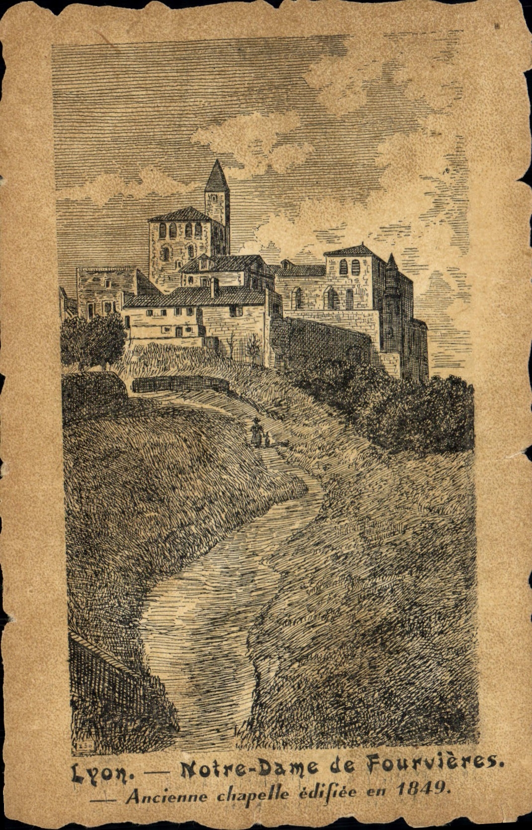 CPA Lyon Notre Dame De Fourvieres 1849