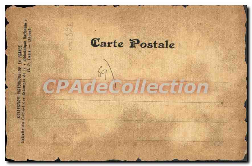 CPA Lyon Notre Dame De Fourvieres 1849 — Verso