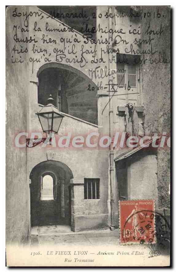 CPA Lyon Ancienne Prison D'Etat rue Tramassac