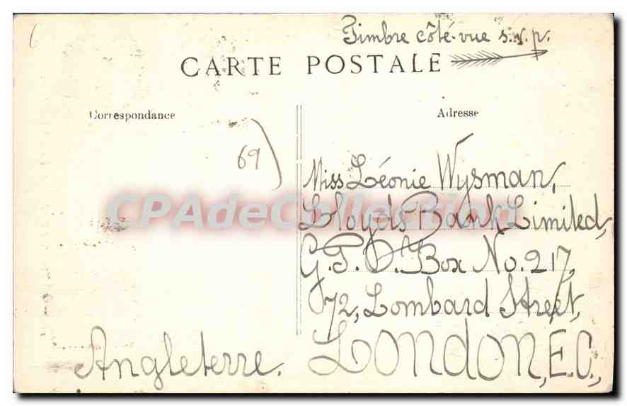 CPA Lyon Ancienne Prison D'Etat rue Tramassac — Verso