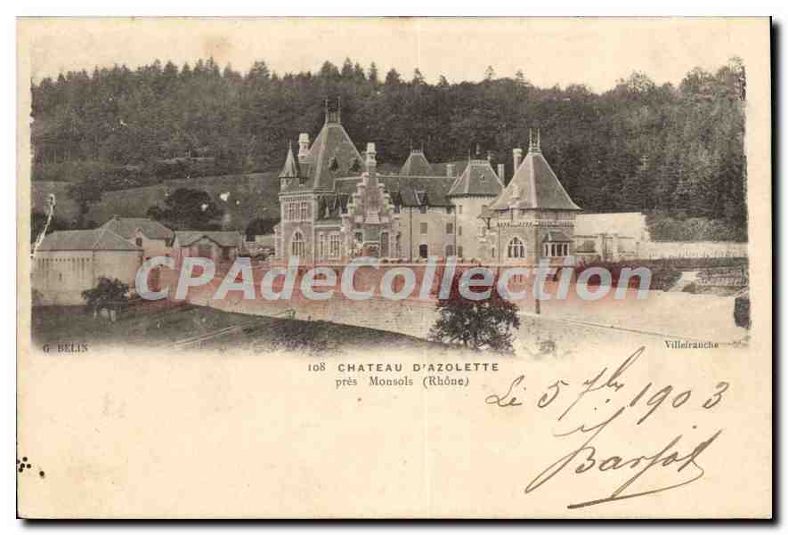 CPA Chateau D'Azolette Pres Monsols