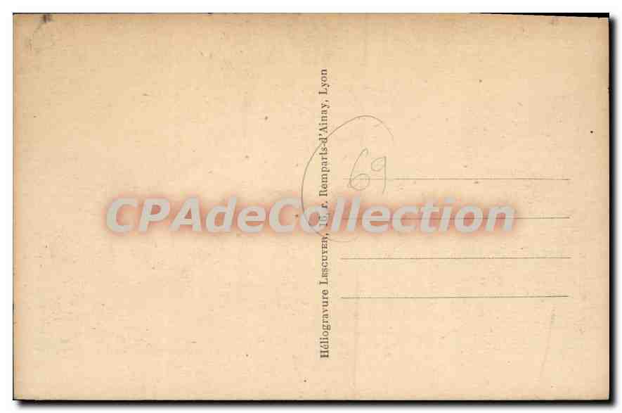 CPA Lyon Villeurbanne Place Albert Thomas — Verso
