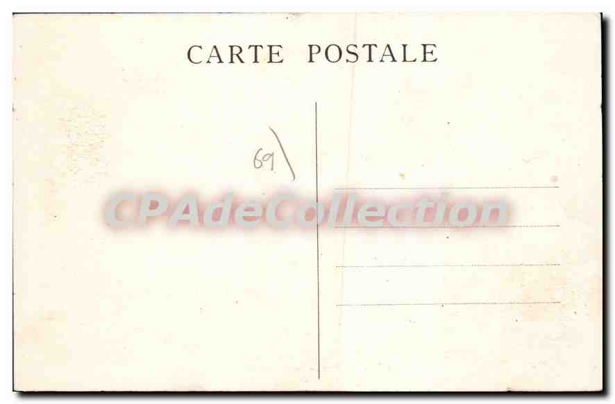 CPA Saint Verand Chateau De La Garde — Verso