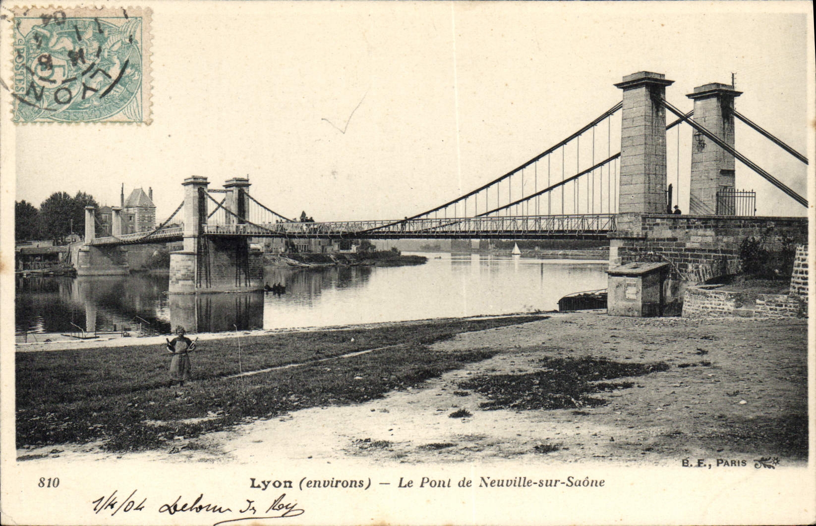 CPA Lyon Le Pont De Neuville Sur Saone