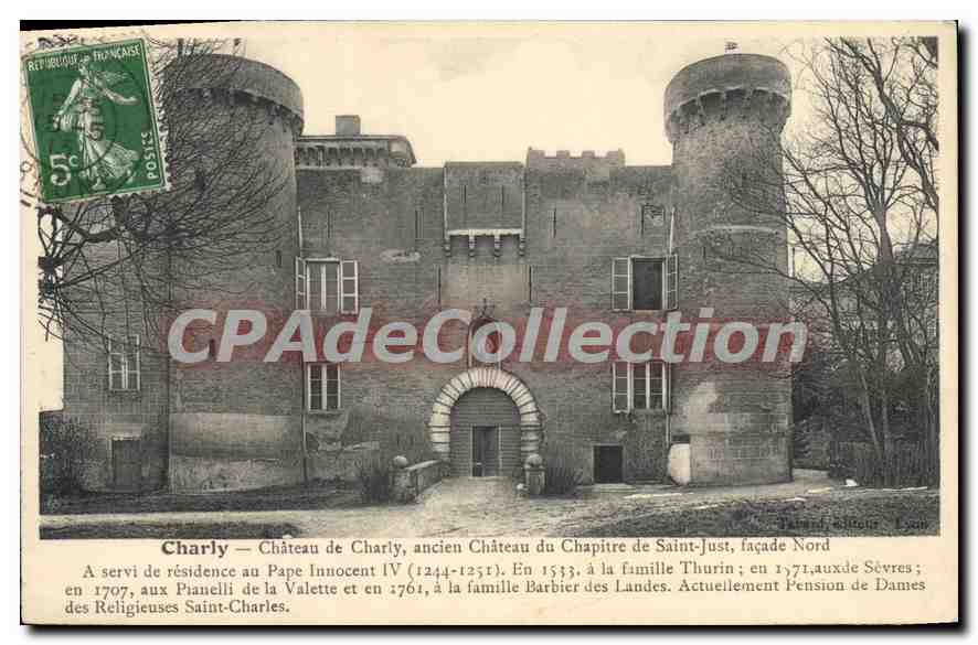 CPA Charly Chateau De Charly Chapitre de Saint-Just