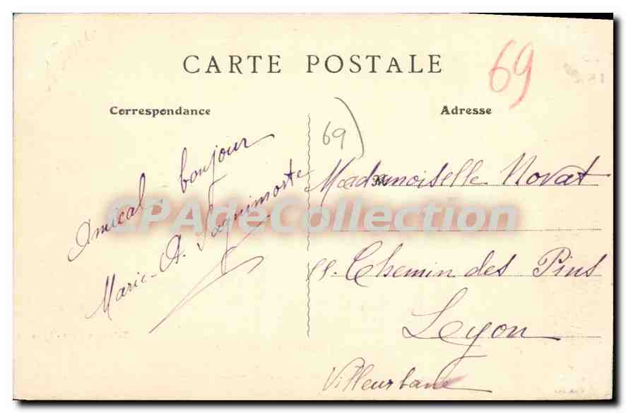 CPA Charly Chateau De Charly Chapitre de Saint-Just — Verso