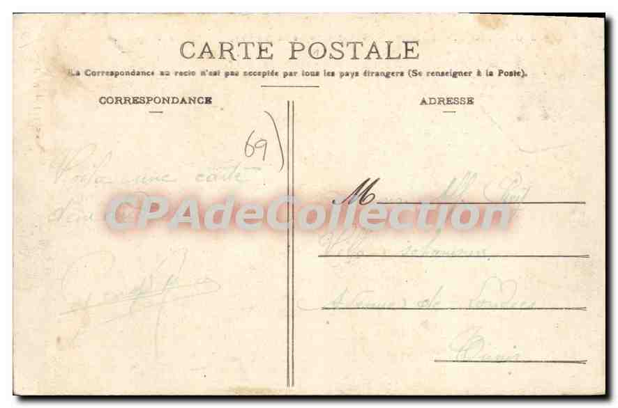 CPA Mont Cindre Saint Cyr Et La Saône Vus De La Terrasse — Verso