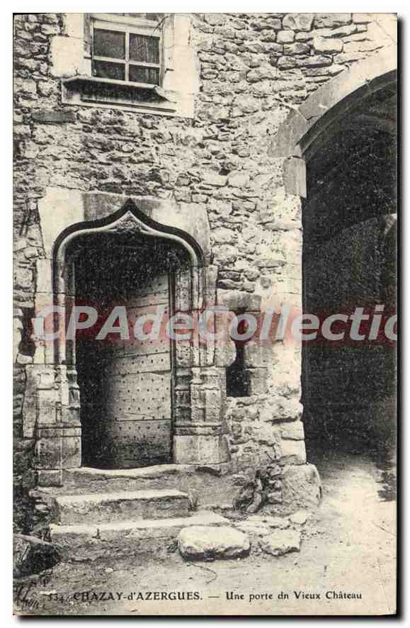 CPA Chazay D'Azergues Une Porte Du Vieux château