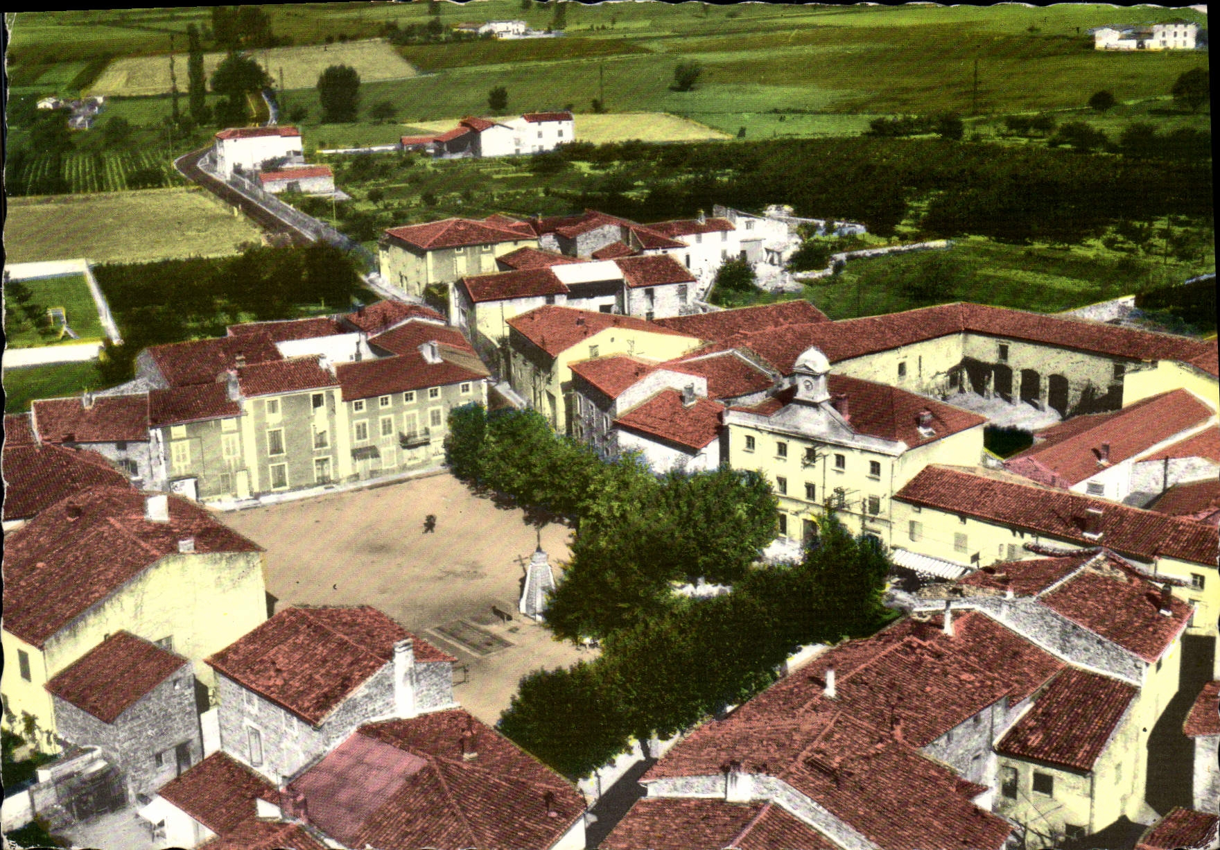 CPSM Saint Andeol Le Chateau Vue Aerienne