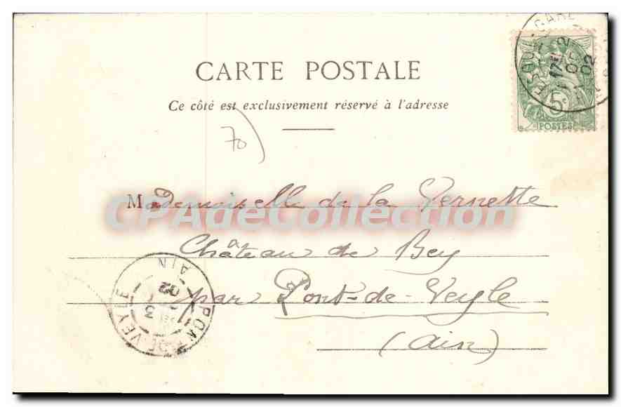 Vesoul — Vue générale — Burnot, Goffin & Parlamain, n° 107 — Rückseite