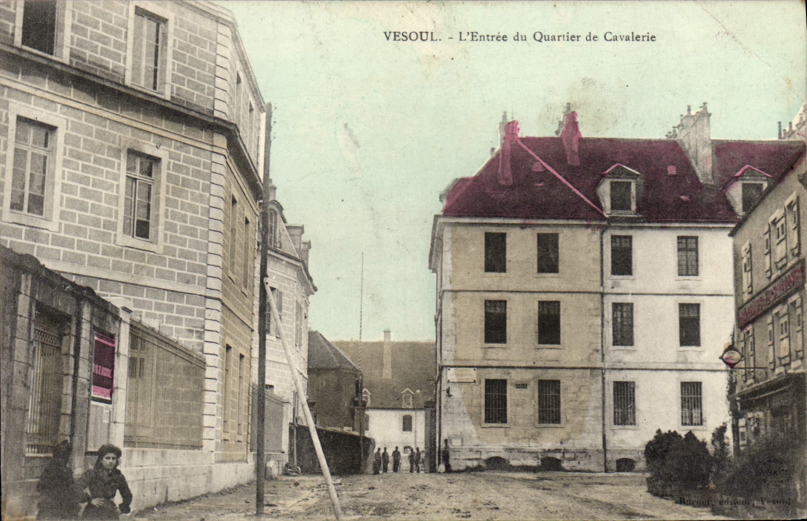 CPSM Vesoul L'Entree Du Quarier De Cavalerie