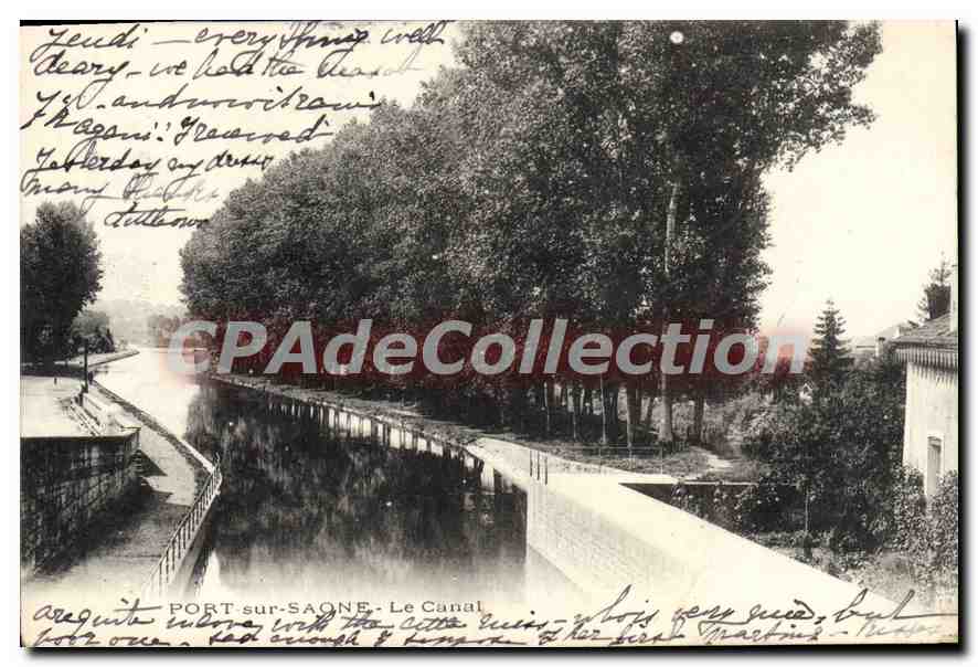 PORT-sur-SAÔNE — Le Canal — éditeur non visible