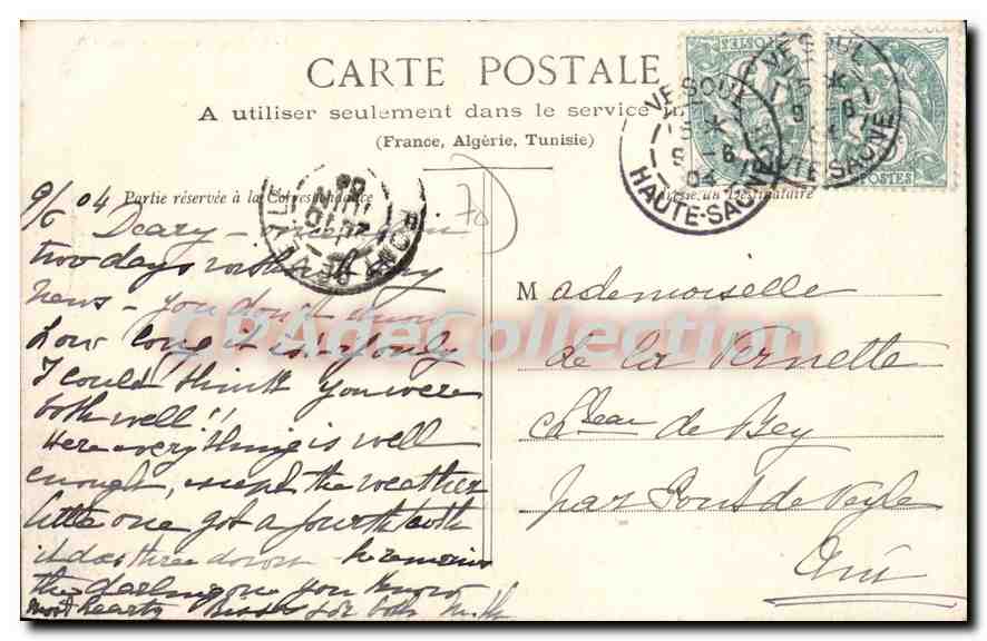 Vesoul — Vue générale prise de la Motte — éditeur non visible — Rückseite