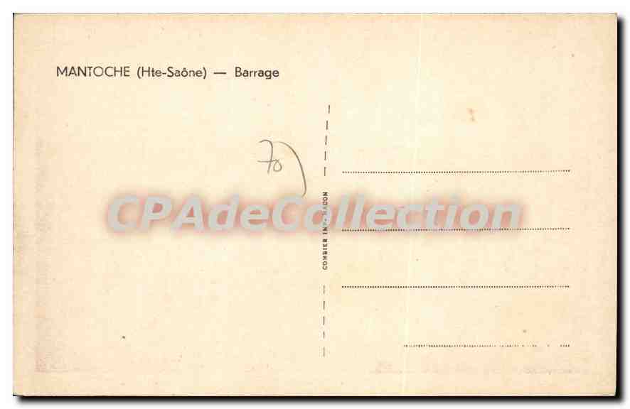 Mantocche (Hte-Saône) — Barrage — Cim — Verso