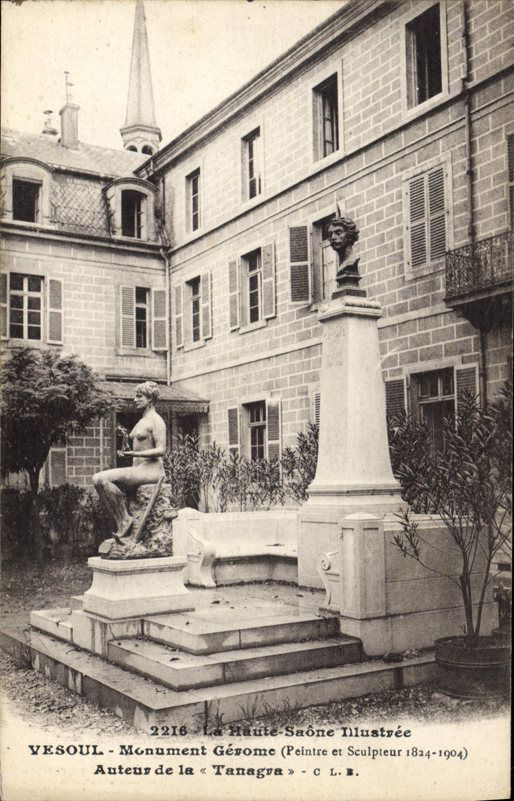 Vesoul - Monument Gérome — Sculpteur et Peintre 1824-1904 — La Haute-Saône Illustrée
