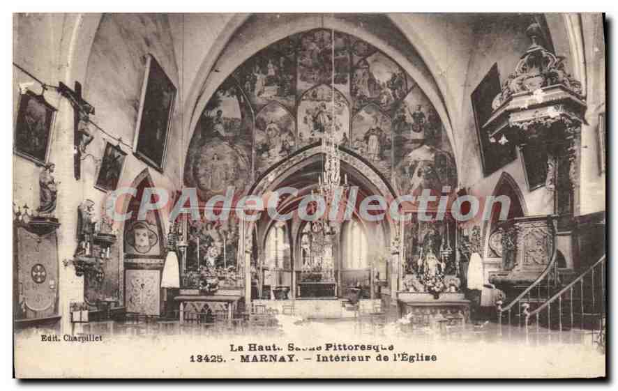 Marnay — Intérieur de l'Église — Éd. Charpillet n°13425