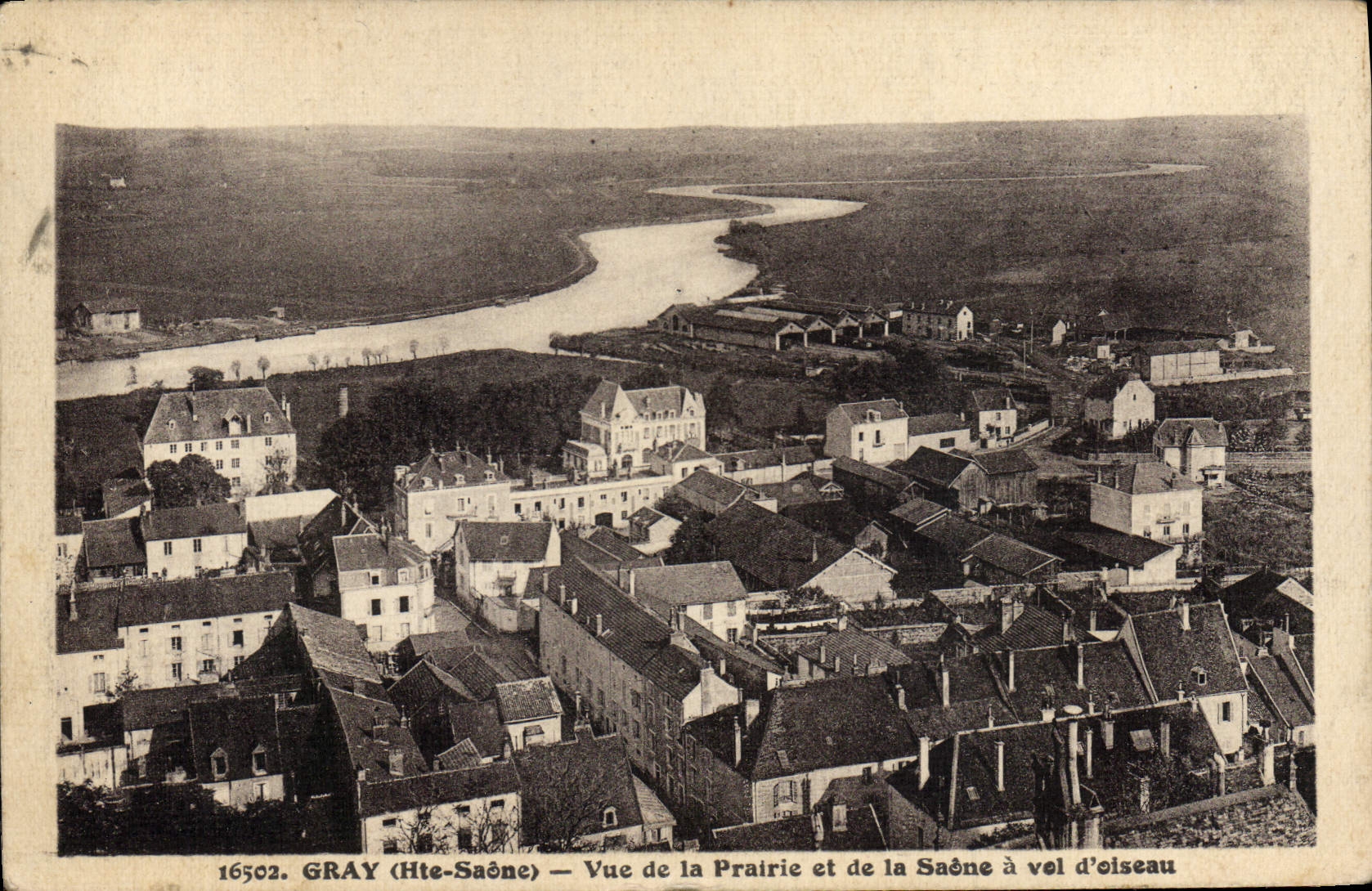 CPA Gray Vue De La Prairie Et De La Saone