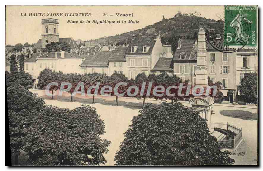 Vesoul — Place de la République et la Motte — La Haute-Saône Illustrée, n°36
