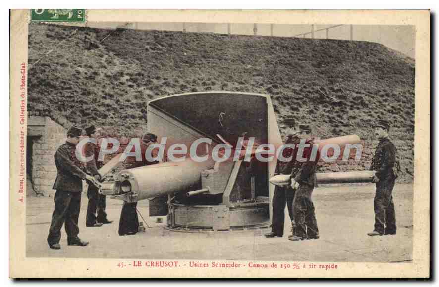 Le Creusot — Usines Schneider — Canon de 150 mm à tir rapide