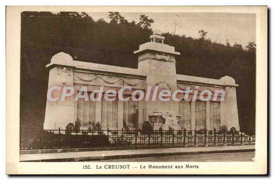 Le CREUSOT — Le Monument aux Morts — CPAdeCollection