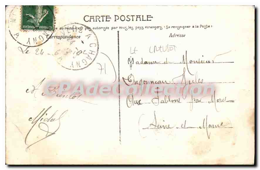 Chagny — Souvenir — CH. MARTET ÉDIT — Rückseite