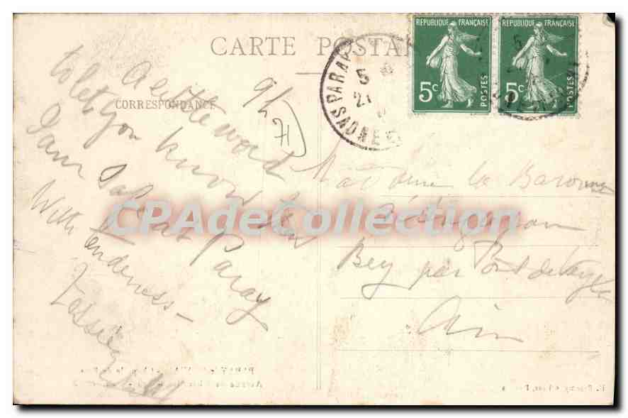 Paray-le-Monial - Chapelle de Bois - Avenue de Charolles - Coll. H. B. — Verso