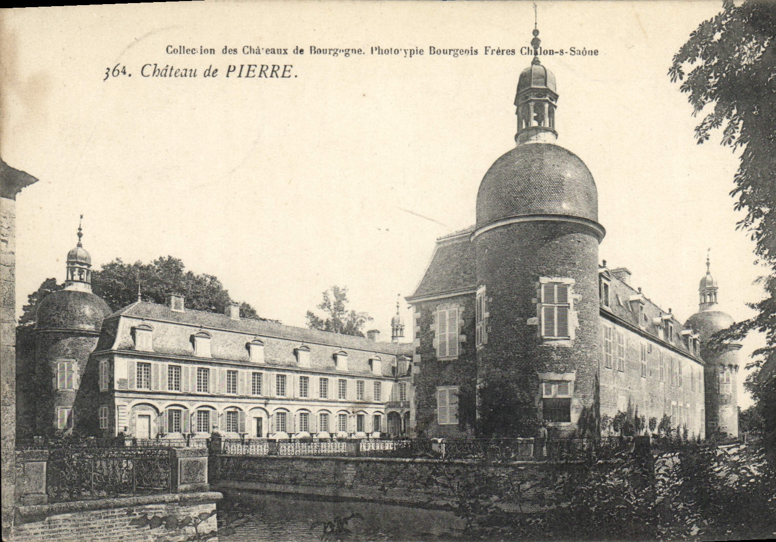 Château de Pierre — Collection des Châteaux de Bourgogne — Photo-type Bourgeois Frères Chalon-s-Saône, n°364 - Anverso