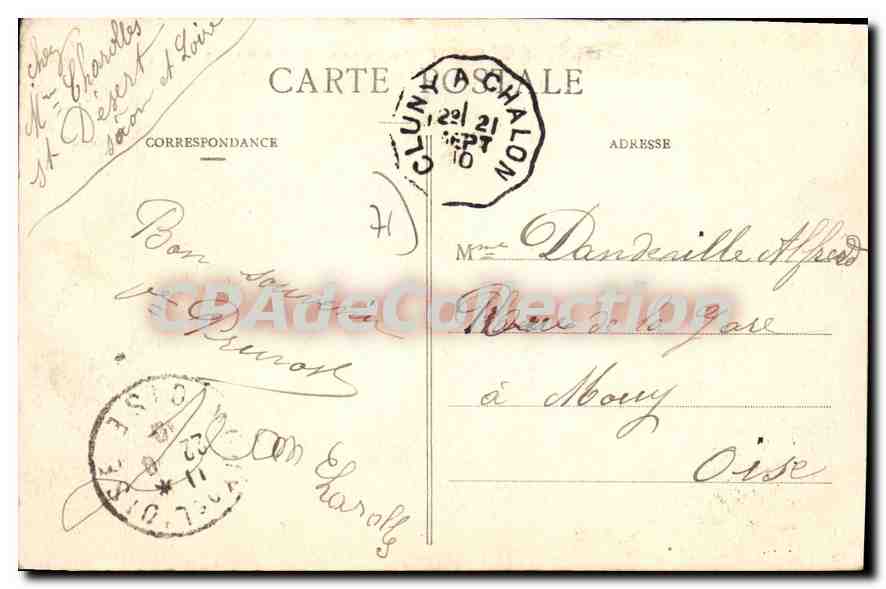 CPA Saint Desert Les Roches Et Coteau De Cercaut — Rückseite