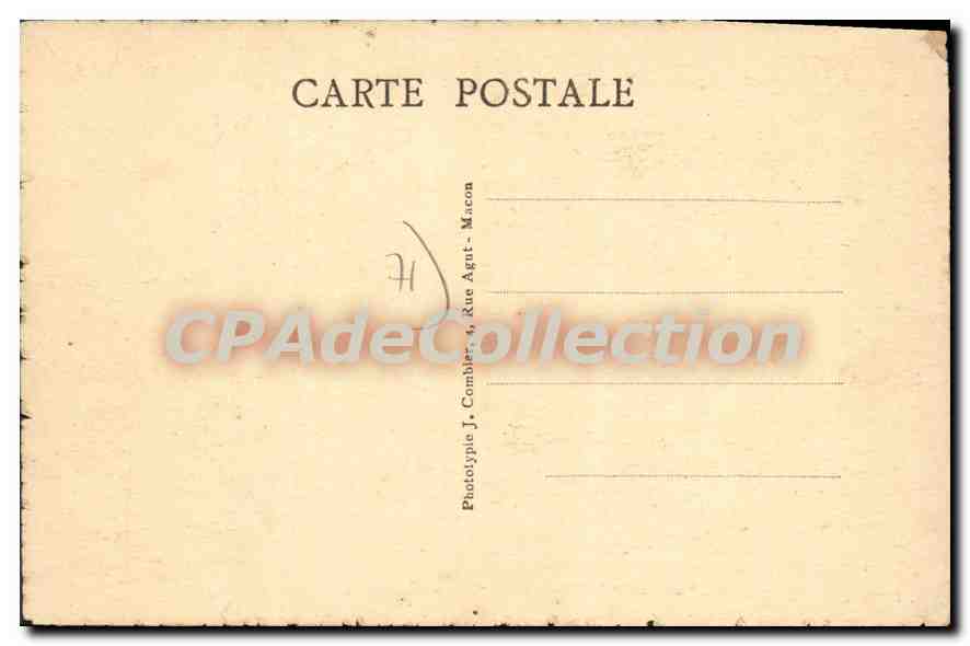 CPA St Laurent En Brionnais Le pensionnat Dortoir Des Grandes Eleves — Verso