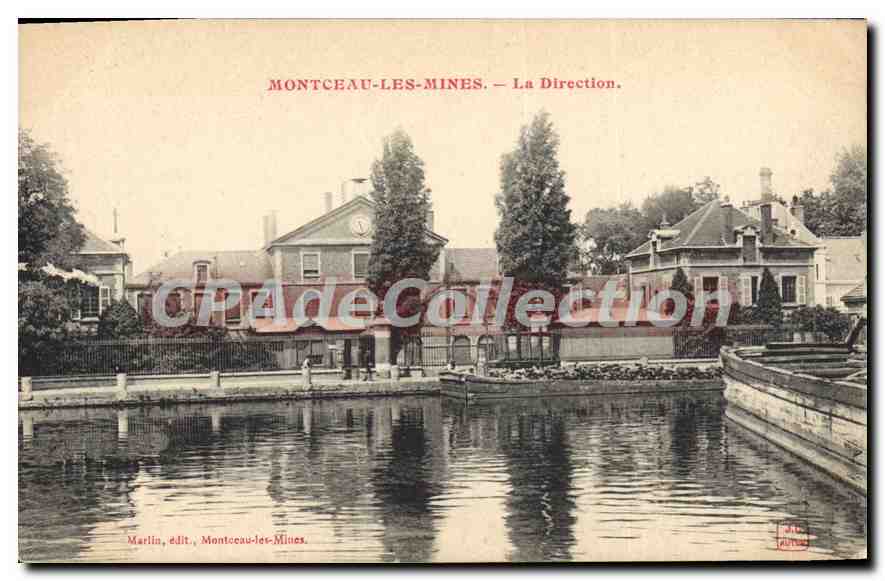 Montceau-les-Mines — La Dirección — Marlin, editor, Montceau-les-Mines - Anverso