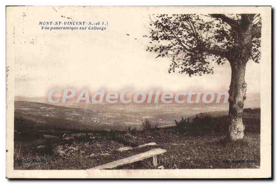 CPA Mont St Vincent Vue Panoramique Sur Collonge