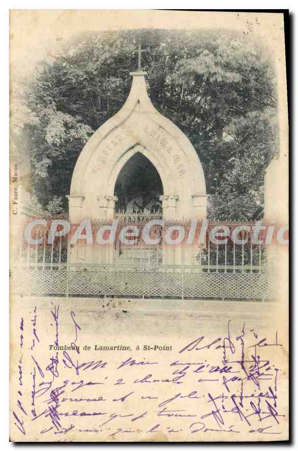CPA Tombeau De Lamartine à St Point