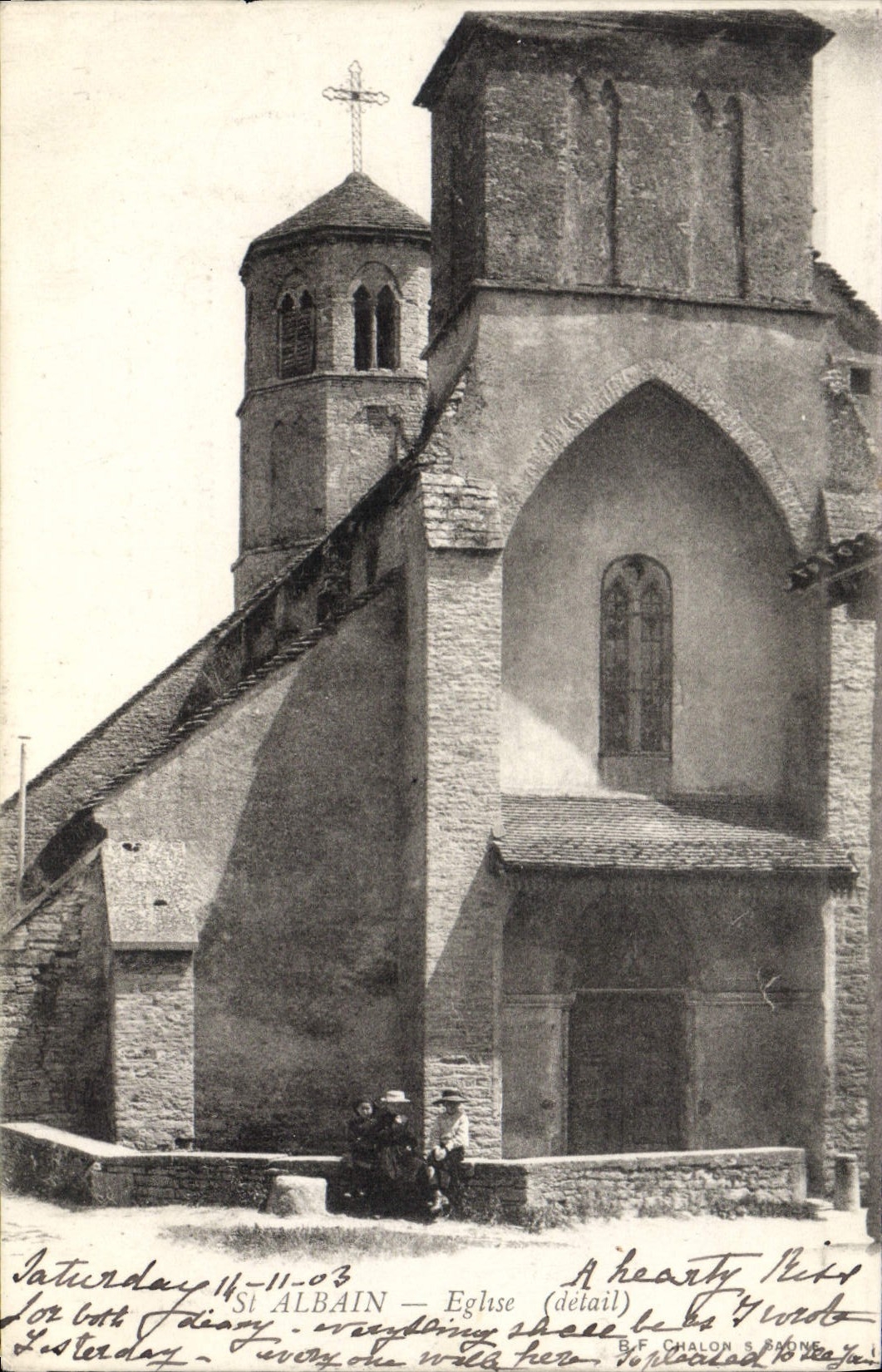 Saint-Albain — Église (détail) — B.F. Chalon & Fils
