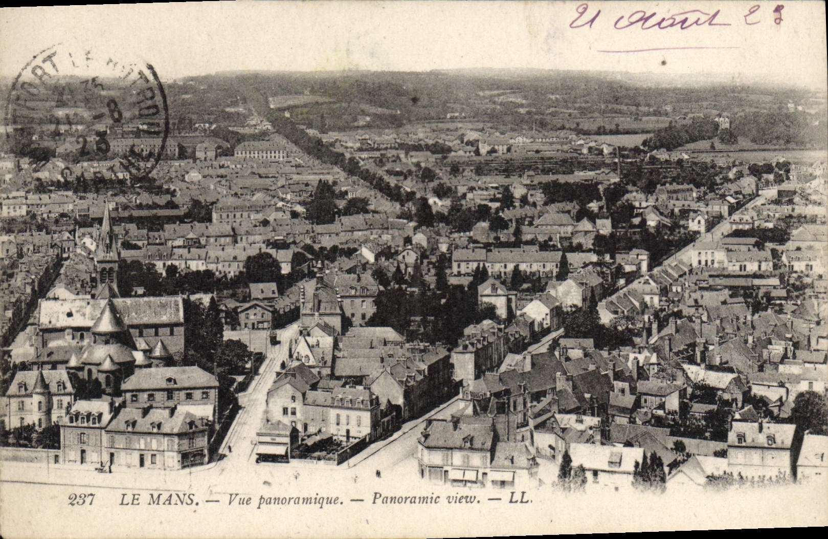 CPA Le Mans Vue Panoramique