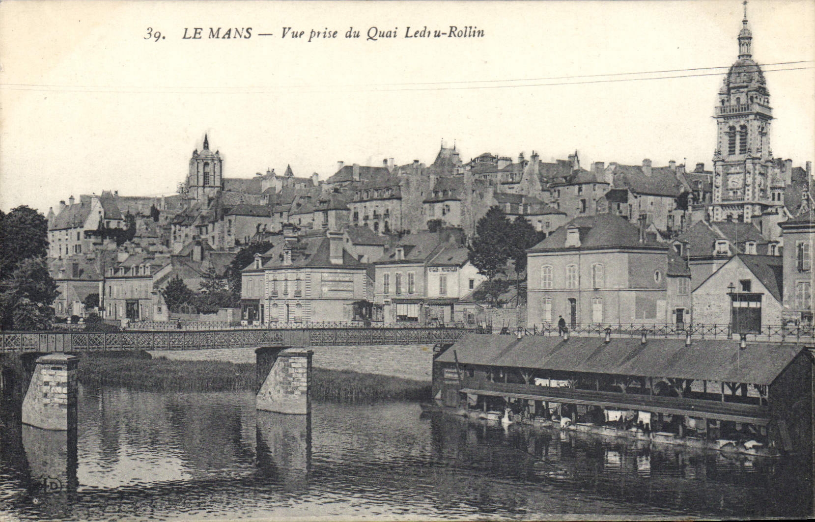 Le Mans — Vue prise du Quai Ledru-Rollin — Éditeur non identifié, n° 39