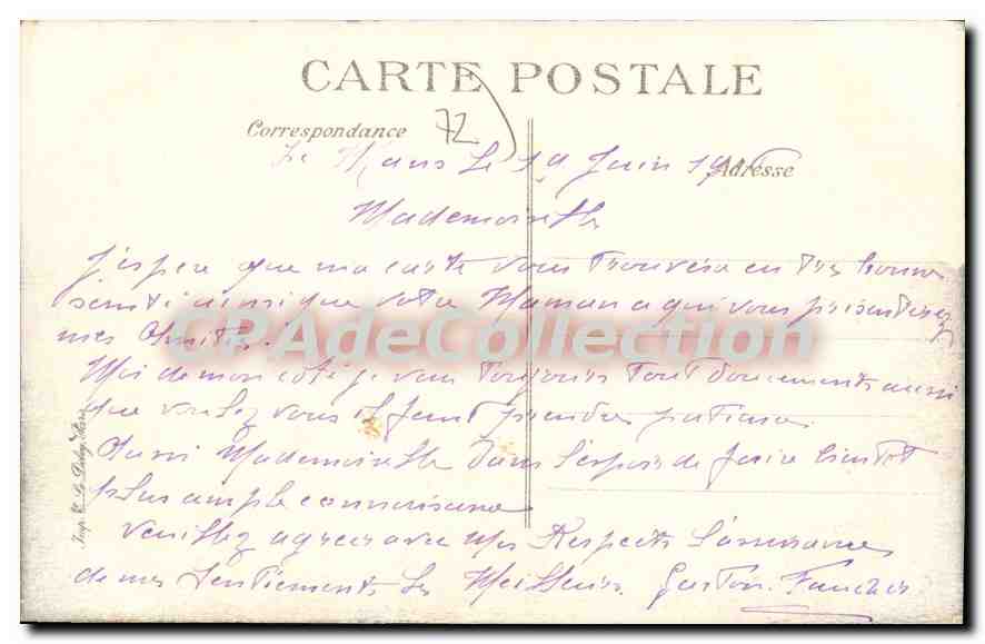 Le Mans — Vue prise du Quai Ledru-Rollin — Éditeur non identifié, n° 39 — Reverso