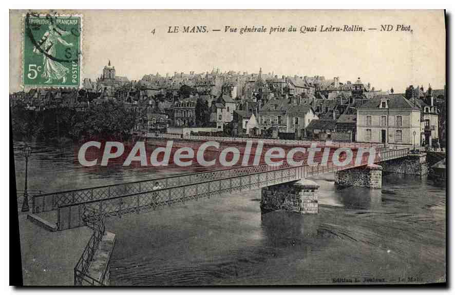 CPA Le Mans Vue Generale Prise Du Quai Ledru-Rollin