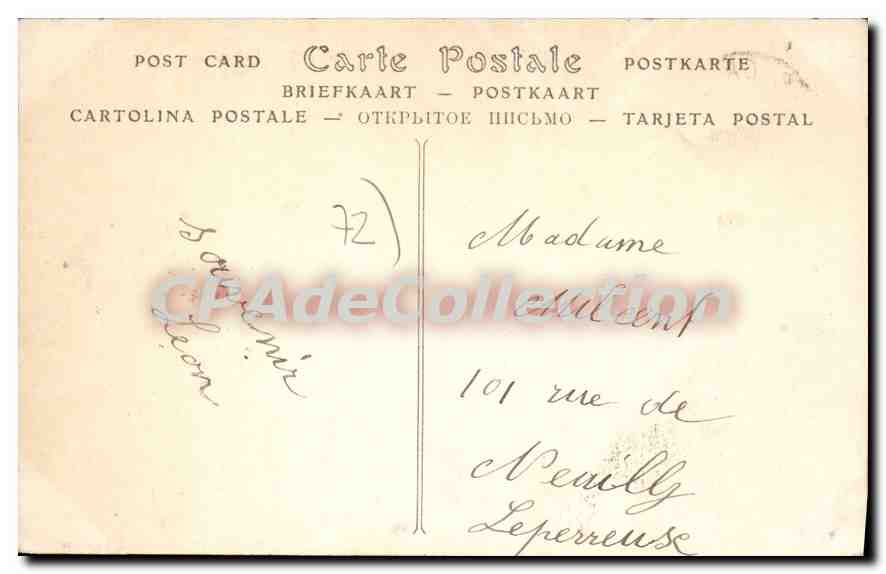 CPA Le Mans Vue Generale Prise Du Quai Ledru-Rollin — Verso