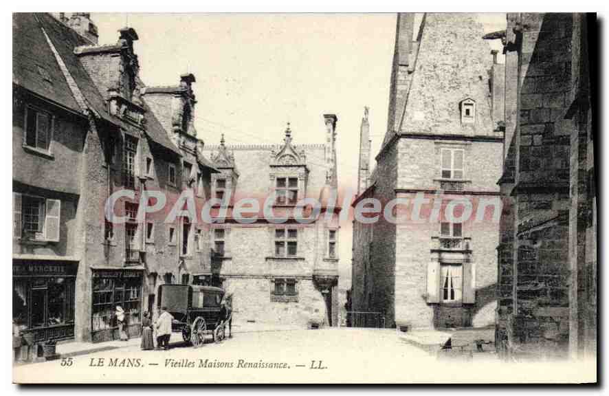 CPA Le Mans Vieilles Maisons Renaissance