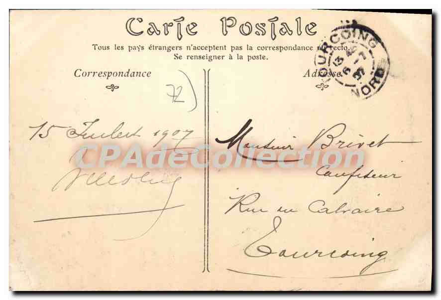 CPA Le Mans La Place De La Republique — Rückseite